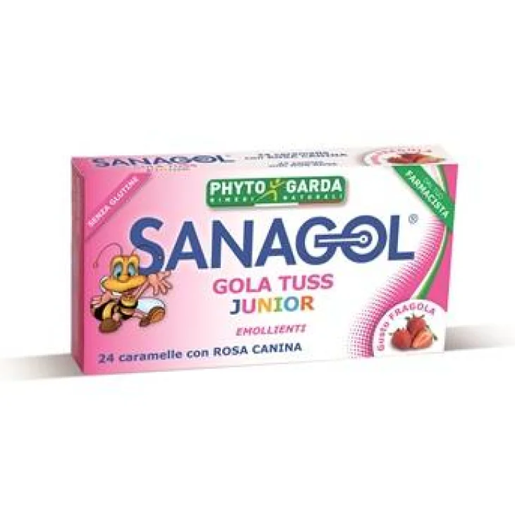 SANAGOL GOLA TUSS JUNIOR FRAGOLA 24 CARAMELLE