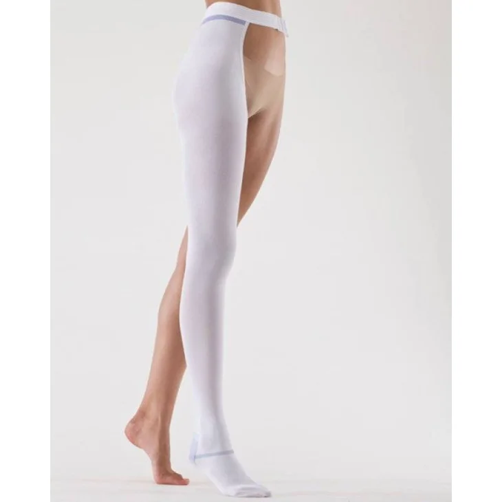 Varisan A.T.E 18 mmHg Monocollant Ambidestro AGT P I  Calza Antitrombo Cotone Bianco 1pezzo - Taglia: S-XL