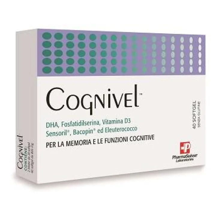 Cognivel Integratore per la memoria e funzioni cognitive 40 Softgel