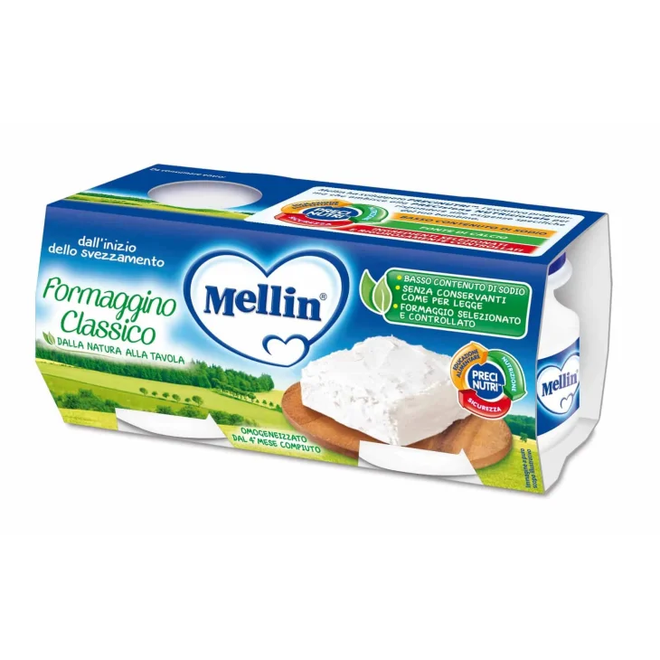 Mellin Omogeneizzato di Formaggino Classico 2x80 g