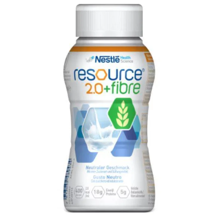 Resource 2,0 + Fibre Sapore Neutro Alimento a fini medici speciali 200 ml