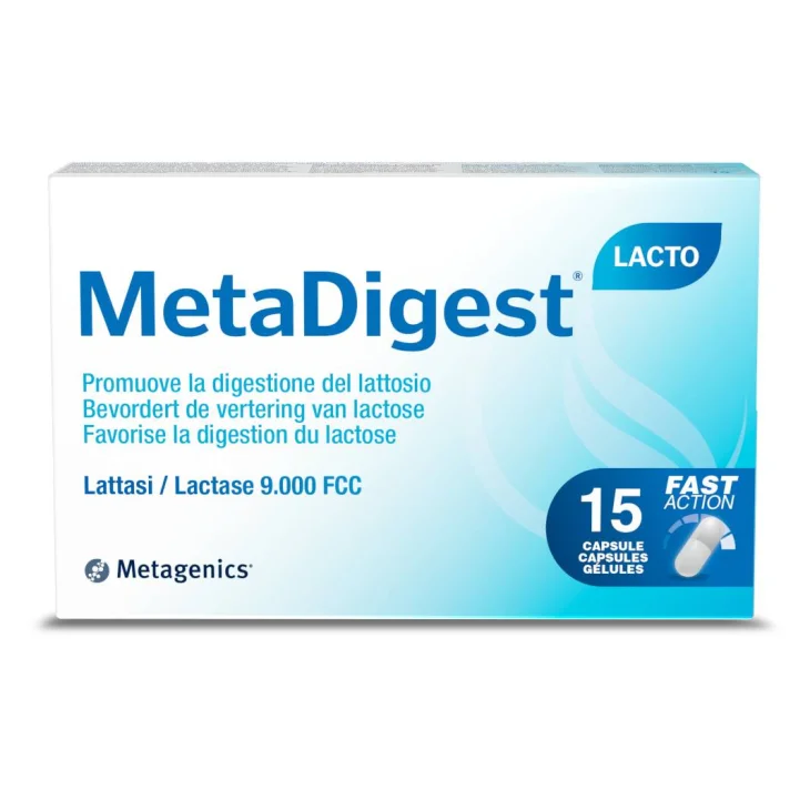 Metagenics MetaDigest Lacto Integratore la digestione del lattosio 15 Capsule