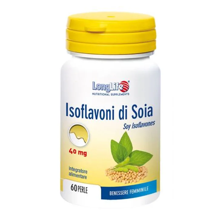 Longlife Isoflavoni di Soia Integratore contro disturbi della menopausa 60 Perle