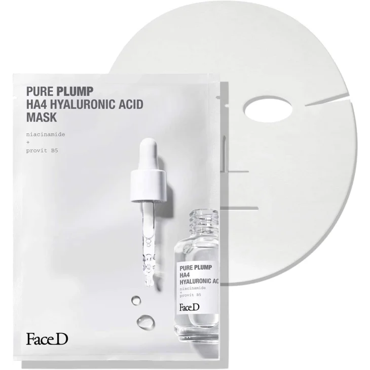 Face D Pure Plump Hyaluronic Acid Mask Monodose 5 Pezzi