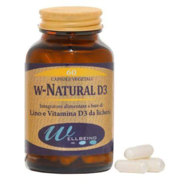 Wellbeing W Natural D3 Integratore 60 Capsule