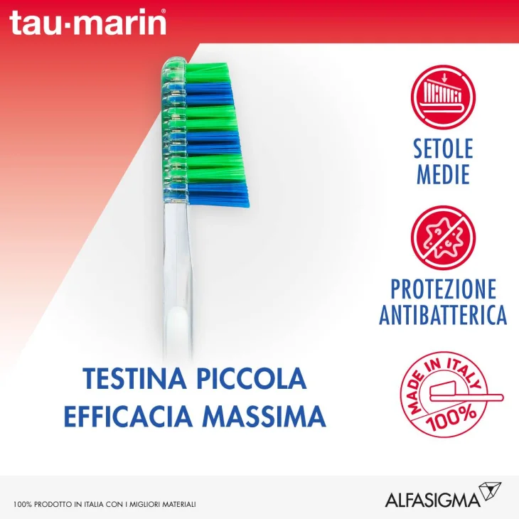 Tau-Marin Spazzolino Professional 27 Setole Medie 1 Pezzo