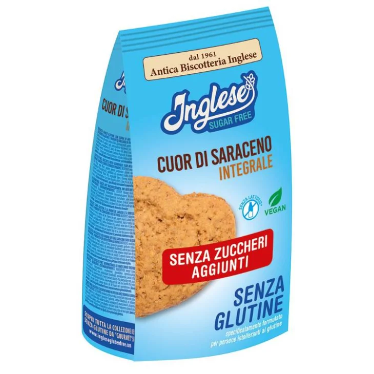 Inglese Cuor di Saraceno Biscotti senza glutine 300 g