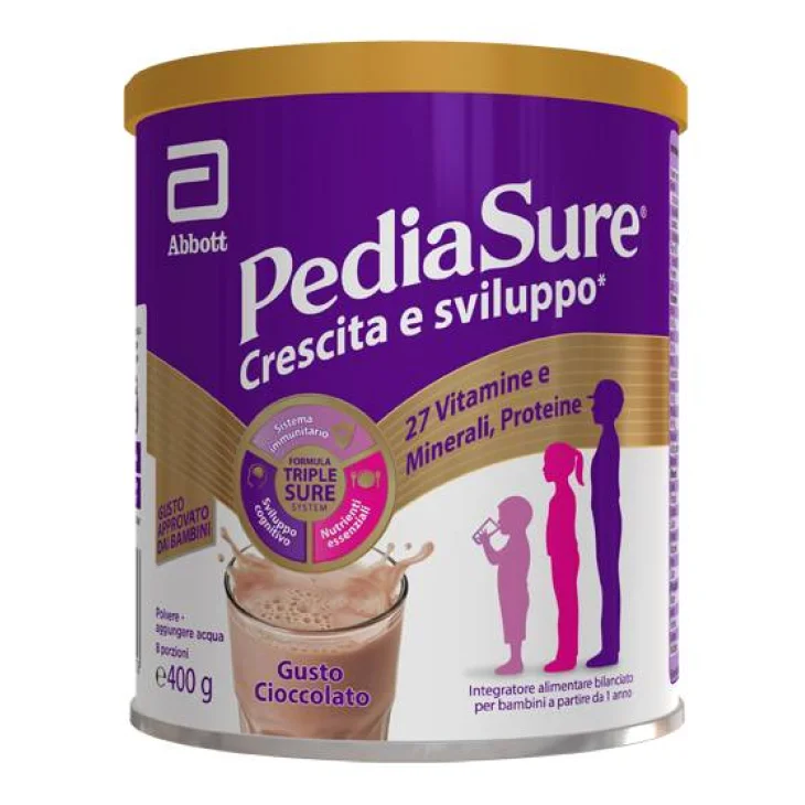 Pediasure Rinforza Crescita e Sviluppo del Bambino Cioccolato 400 g