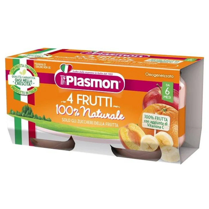 Plasmon 4 Frutti Omogeneizzato 2 x 80 g