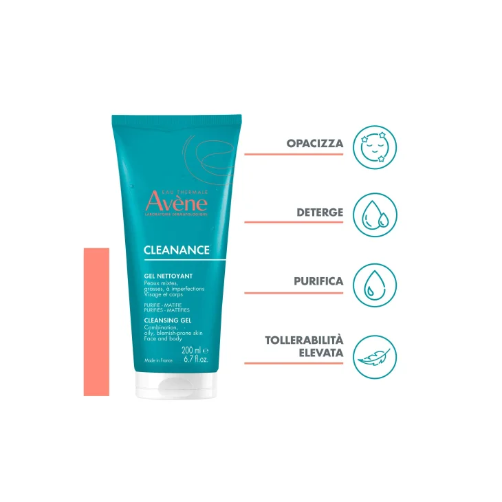 Avène Eau Thermale Cleanance Gel Detergente 200ml