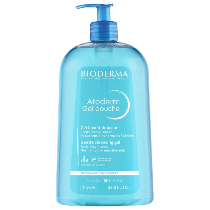 Bioderma Atoderm Gel Doccia per Tutti i Tipi di Pelle 1 Litro