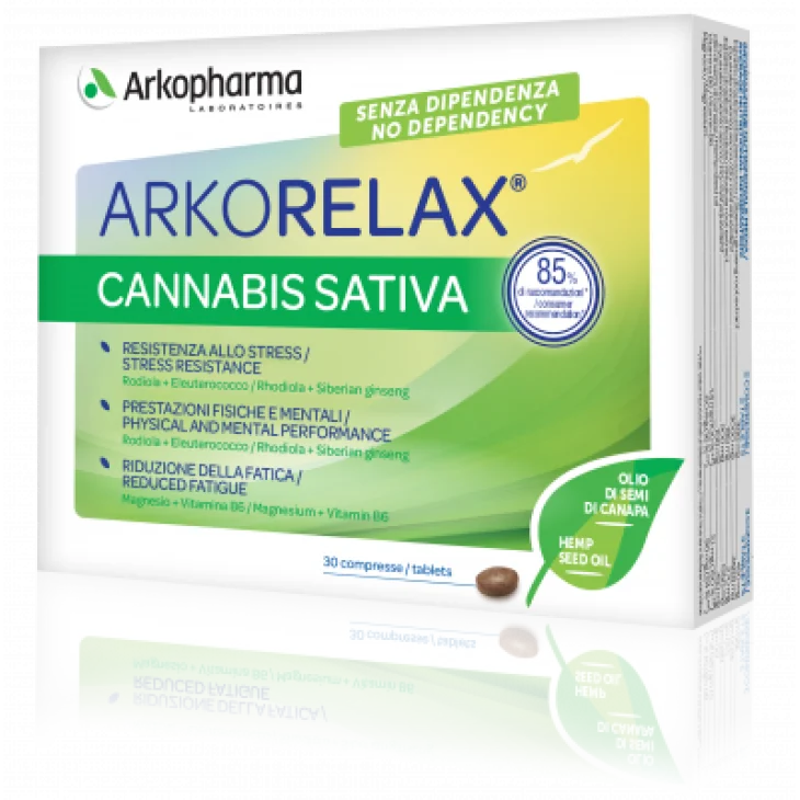 Arkopharma Arkorelax Cannabis Sativa Contro lo Stress 30 Compresse