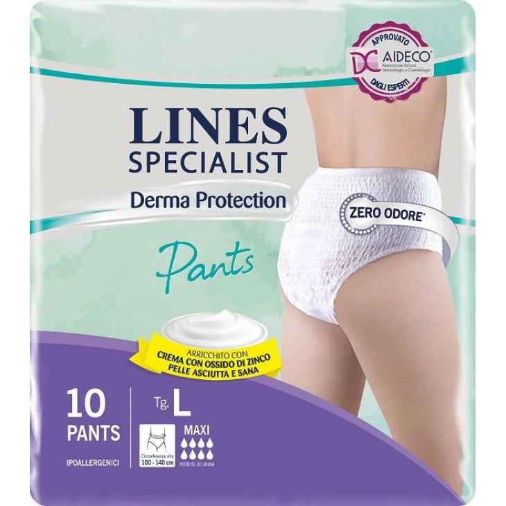 Lines Specialist Derma Pants Maxi L Pannoloni 10 pezzi