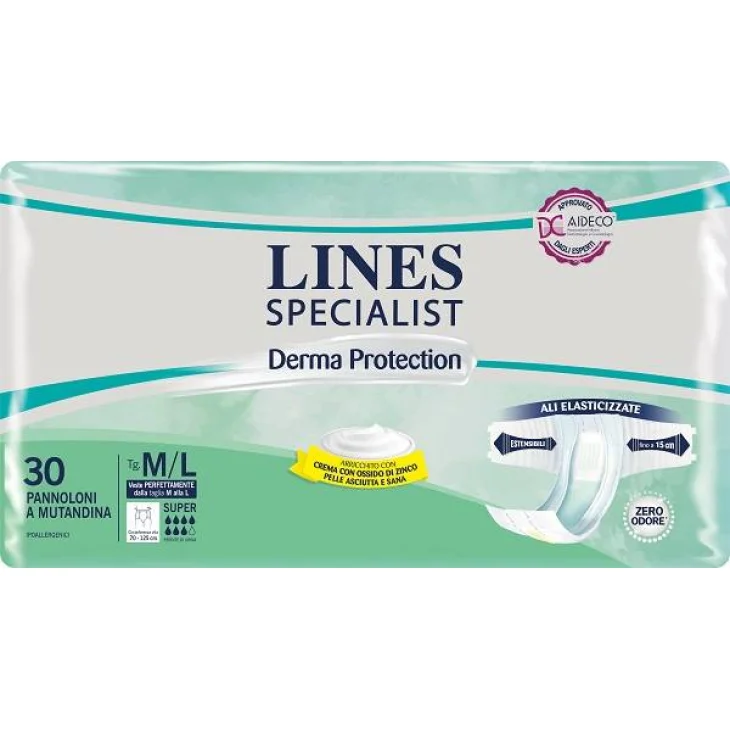 Lines Specialist Derma Super Pannoloni Mutandina M/L 30 pezzi