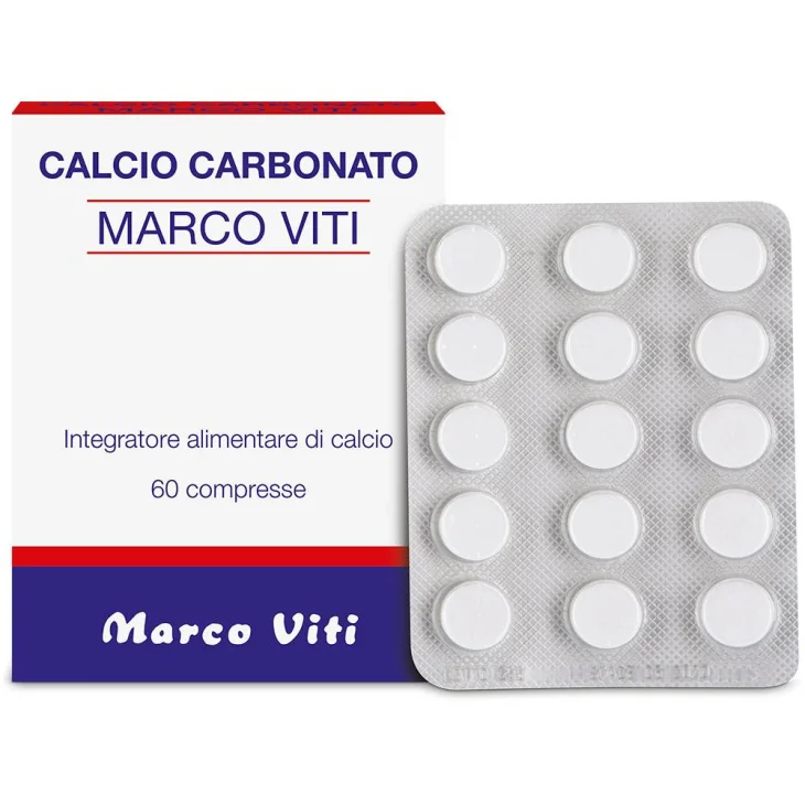 Marco Viti Calcio Carbonato Per le Ossa 60 compresse