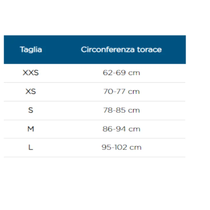 Ortho T Maglia Sottobusto Colore Bianco 1 pezzo