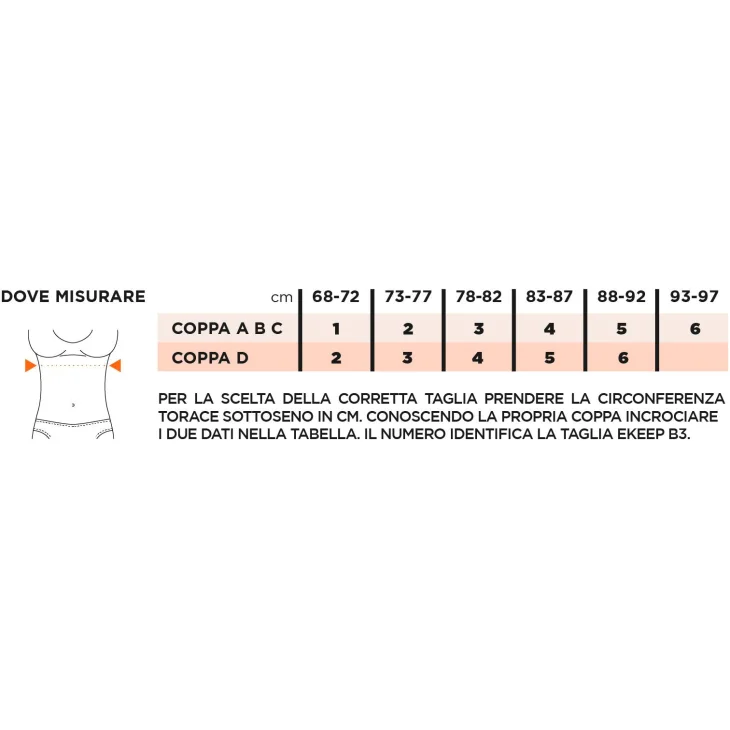 Ekeep B3 Surgical Bra Reggiseno Post Operatorio - Misura: 2