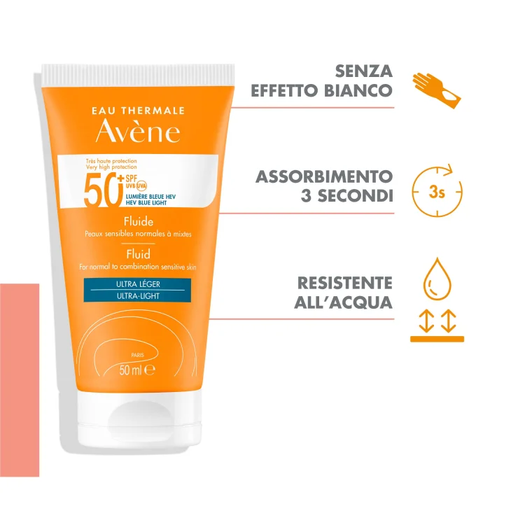 Avène Fluido SPF 50+ Solare Viso 50 ML