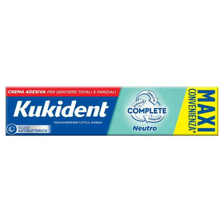 Kukident Complete Neutro Crema Adesiva Dentiere 65 G