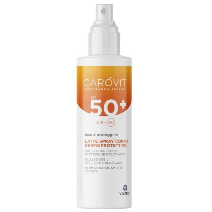 Carovit Programma Solare Latte Spray Corpo Dermoprotettivo Spf 50+ 200 ml