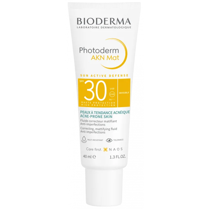 Bioderma Photoderm AKN Mat SPF 30 Solare Pelli a Tendenza Acneica 40 ml