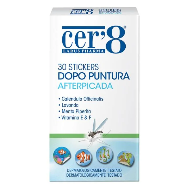 Larus Pharma Cer'8 Sticker DopoPuntura 30 pezzi