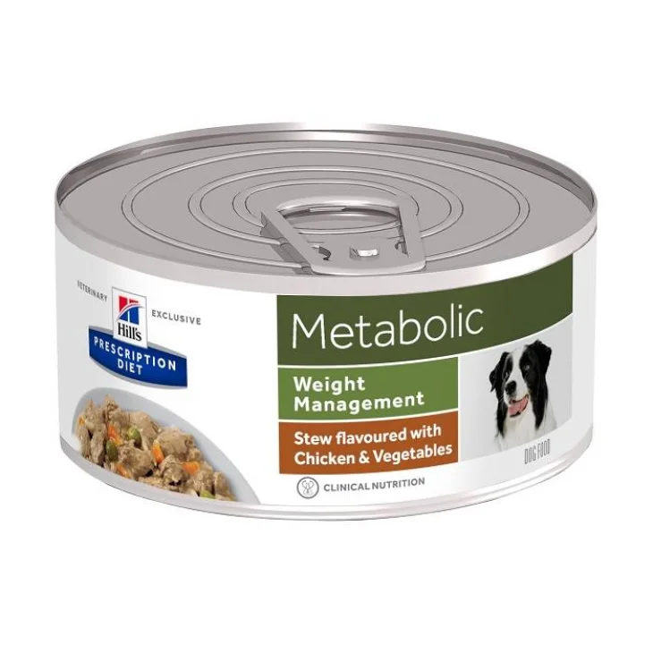 Prescription Diet Canine Metabolic Chicken & Vegetables Stew Alimento per cani 156 g