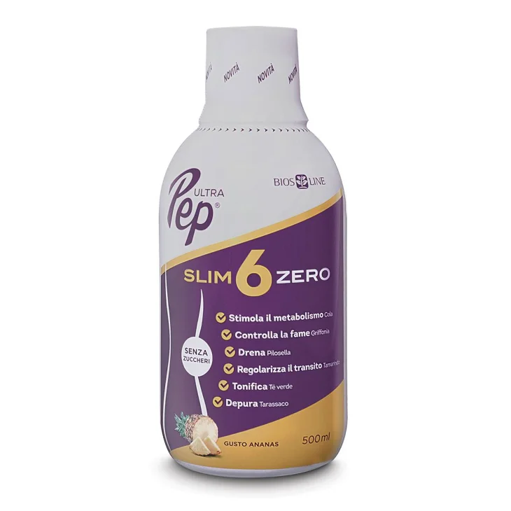 Bios Line Ultra Pep Slim 6 Zero Ananas Integratore per Perdere Peso 500 ml