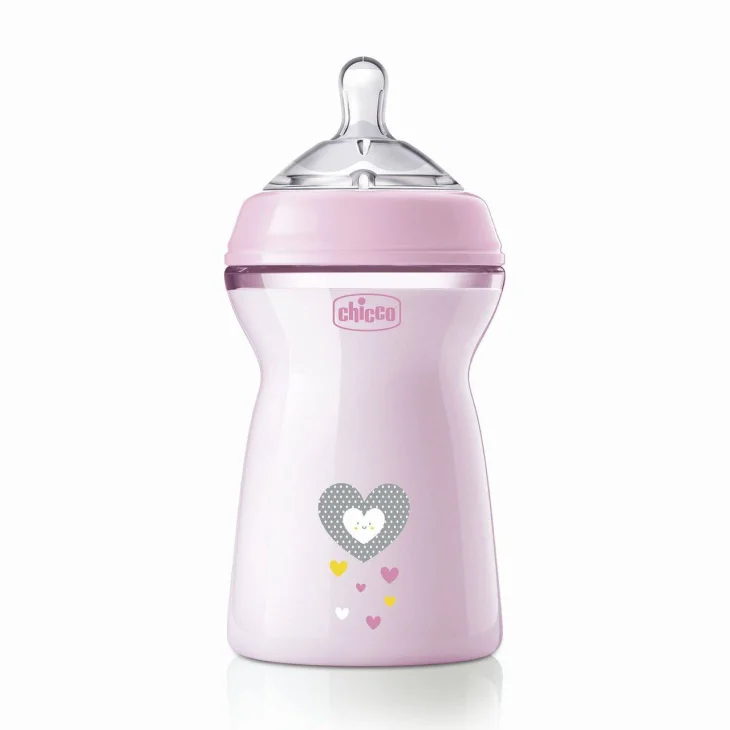 Chicco NaturalFeeling Biberon 6M+ 330ML Flusso Veloce Bimba