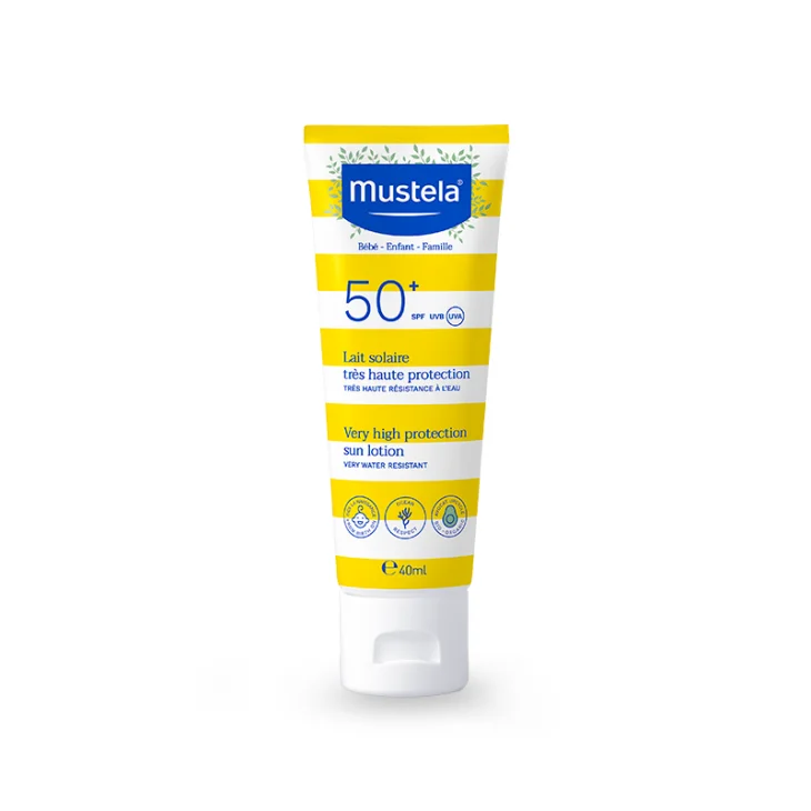 Mustela Latte Solare SPF 50+ Protezione Molto Alta 40ml