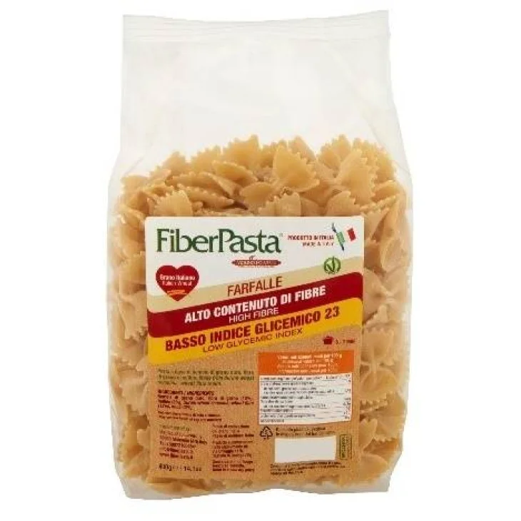 FiberPasta Farfalle Pasta a basso indice glicemico 400 g