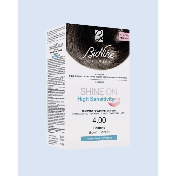 Bionike Shine On High Sensitivity Plus Castano 4,00 Trattamento Colorante per Capelli