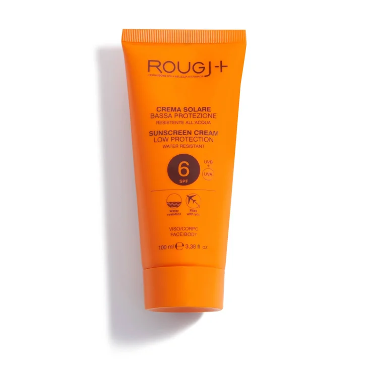 Rougj Crema Solare Spf6 Protezione Solare Bassa Per Corpo e Viso 100 ml