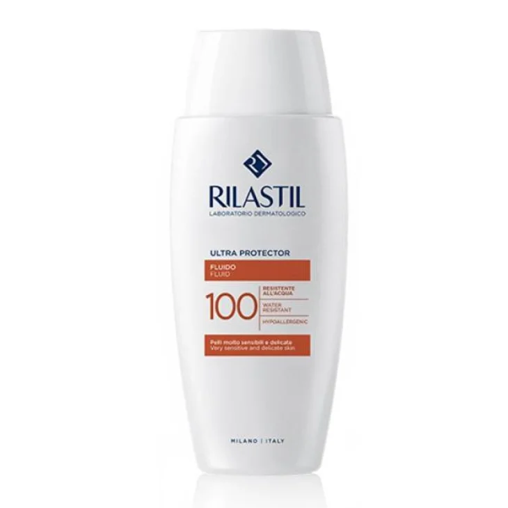 Rilastil Ultra Protector 100 Fluido Protezione Solare per Pelli Sensibili e Reattive 75 ml