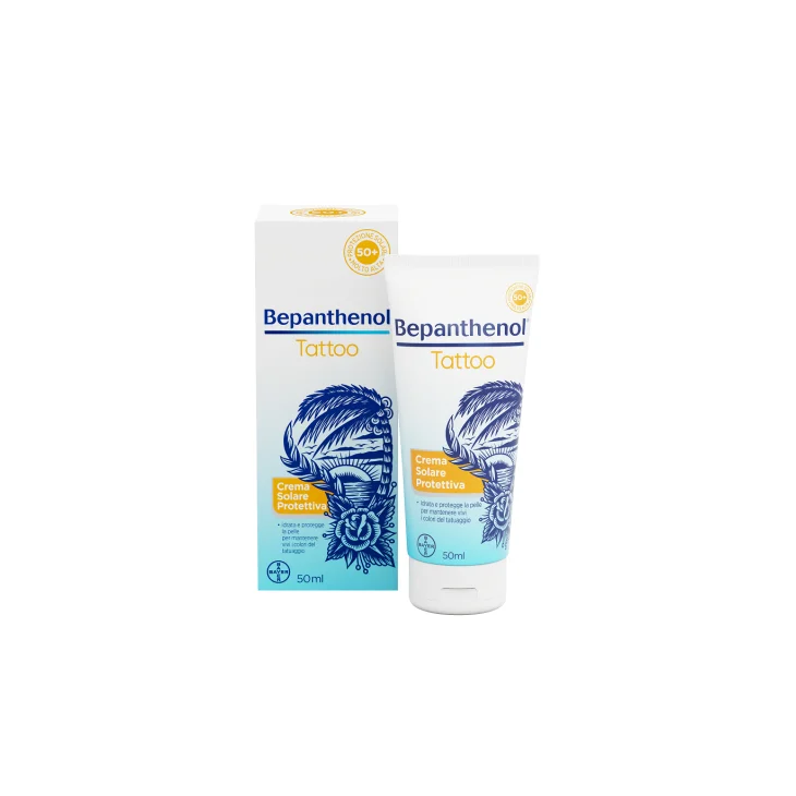 Bepanthenol Tatoo Crema Solare Protettiva SPF50+ 50 ml