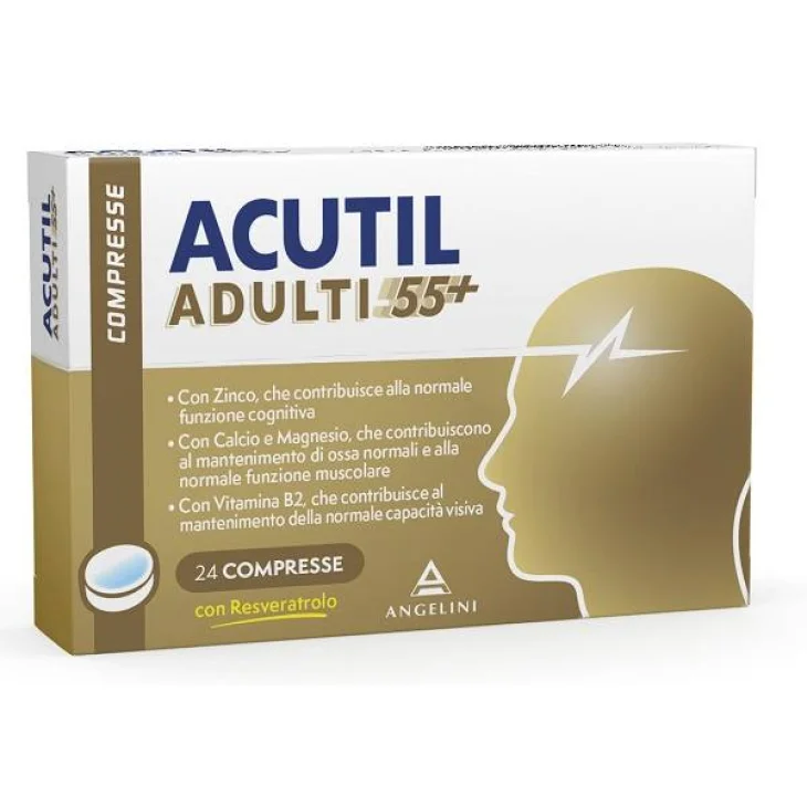 Aculti Adulti 55+ Integratore per la funzione cognitiva 24 compresse