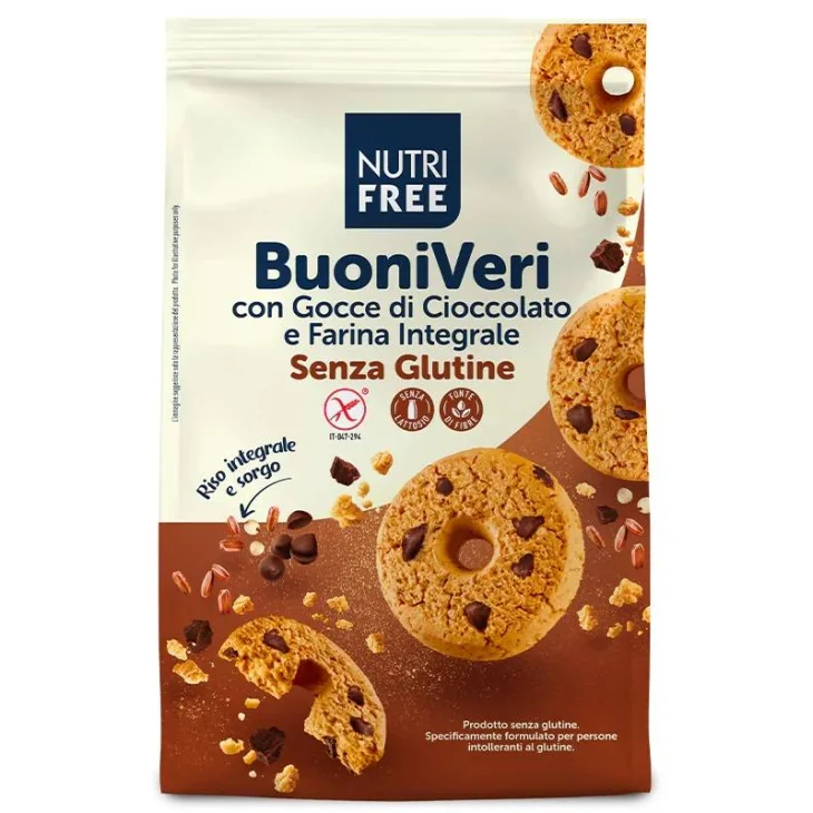 Nutrifree Buoni Veri Con Gocce Di Cioccolato 250 G