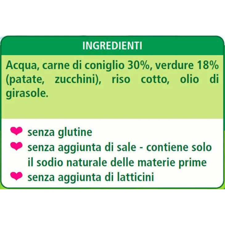 Hipp Bio Omogeneizzato Biologico Coniglio con Verdure