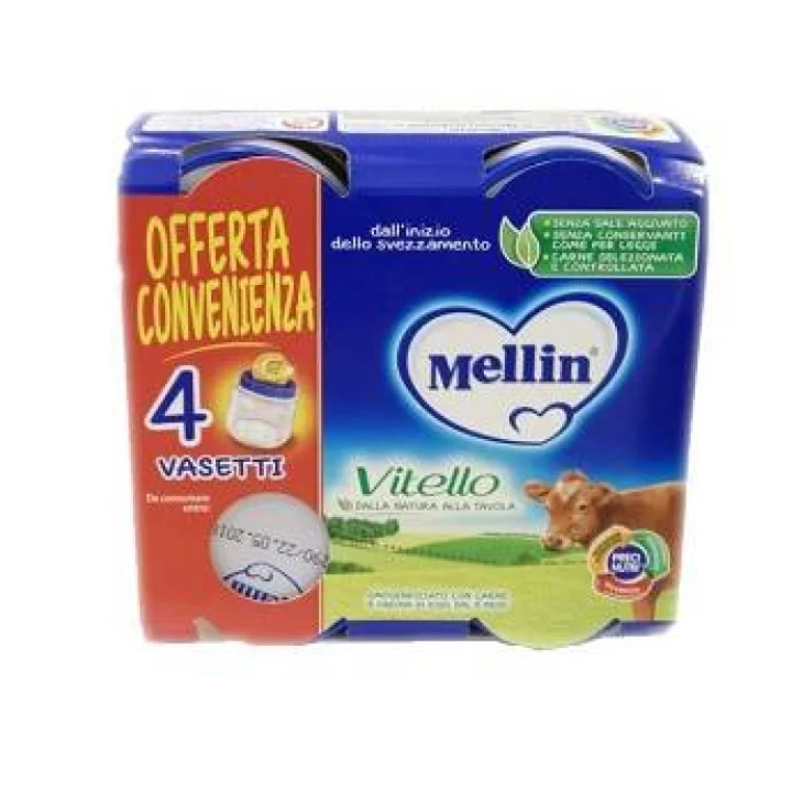 Mellin Omogeneizzati al Vitello 4 vasetti 80 g