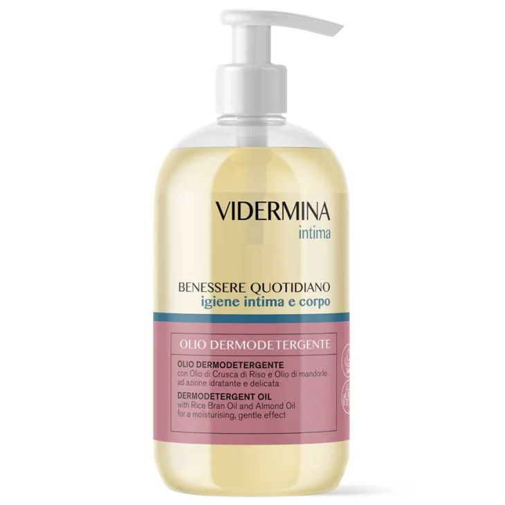 Vidermina Intima Olio Detergente Corpo e Intimo per Tutta la Famiglia 500 ml