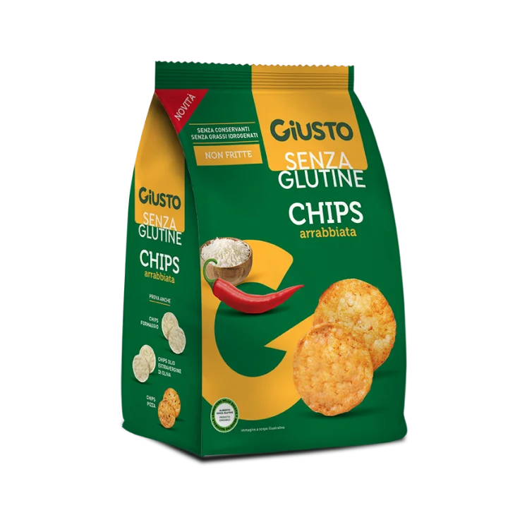 Giusto Chips Senza Glutine Gusto Arrabbiata 40g