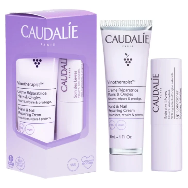 Caudalie Vinotherapist Cofanetto Duo Crema Mani 30 ml + Stick Labbra 4.5 gr