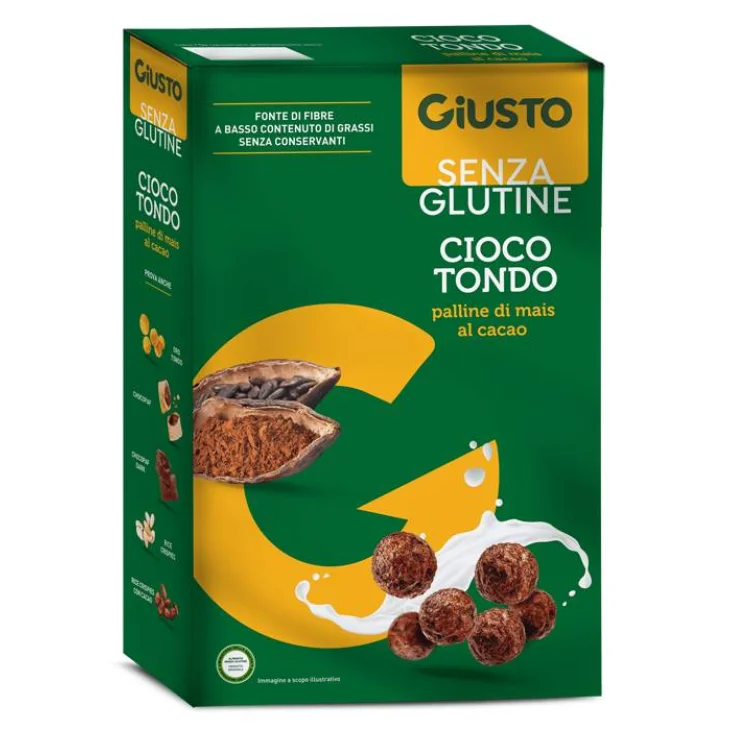 Giusto senza Glutine Cioco Tondo Palline di Mais al Cacao 250 g