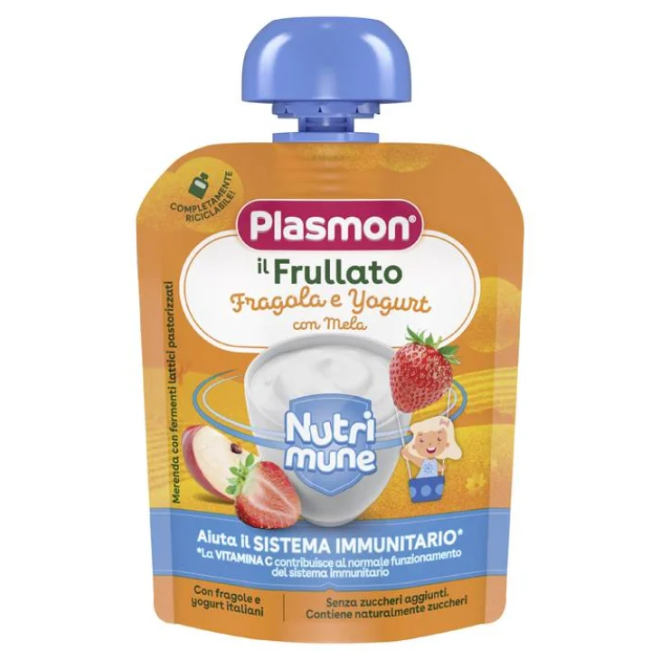 Plasmon Nutri-Mune Merenda Fragola e Yogurt con Mela 85 g