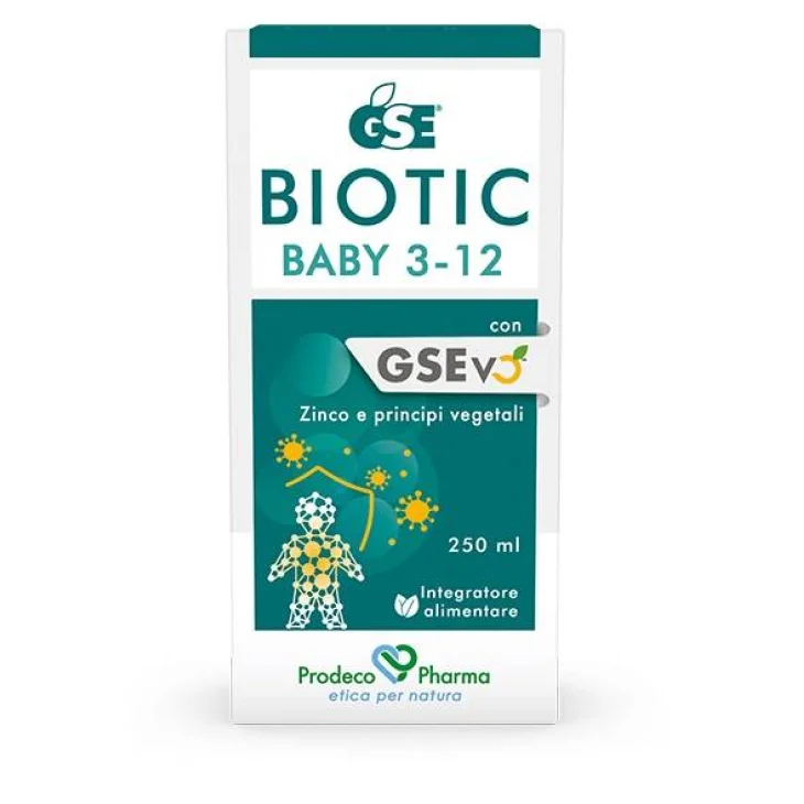 Prodeco Pharma Gse Biotic Baby 3-12 anni Integratore per le Difese Immunitarie 250 ml