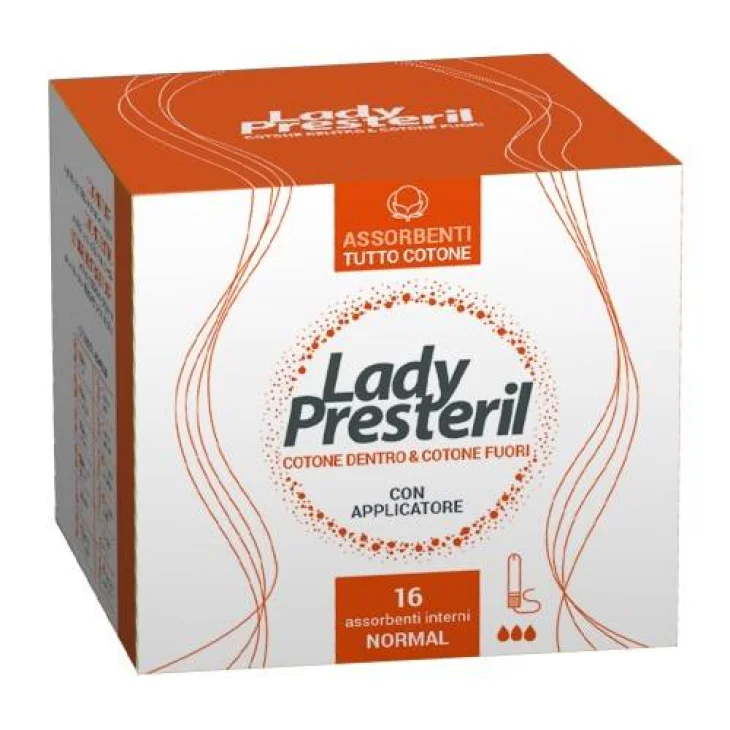 Corman Lady Presteril Assorbenti Interni in cotone Normal 16 pezzi - Formato: Normal