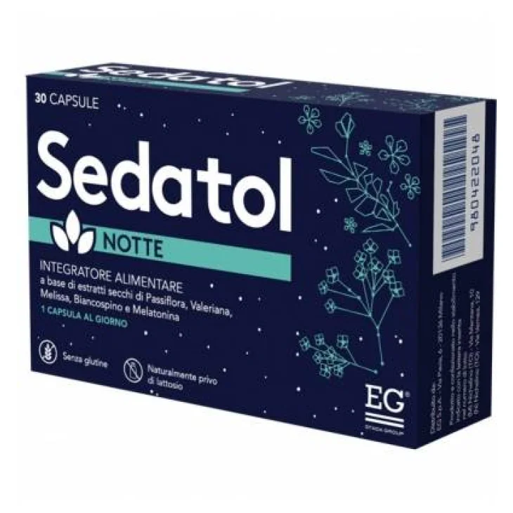 Sedatol Notte Integratore per il Sonno Nuova Formula 30 Capsule