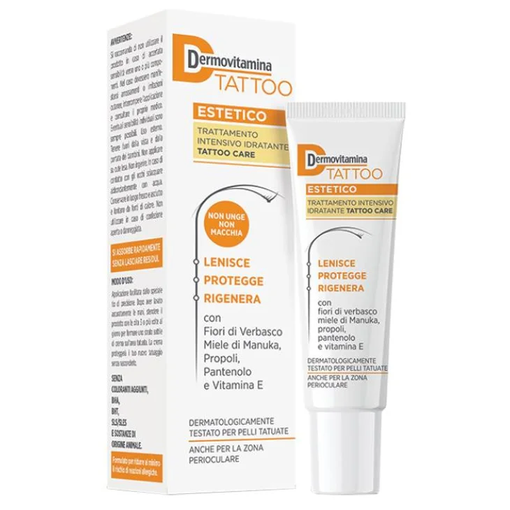 Dermovitamina Tattoo Estetico Trattamento Intensivo Idratante Viso 15 ml