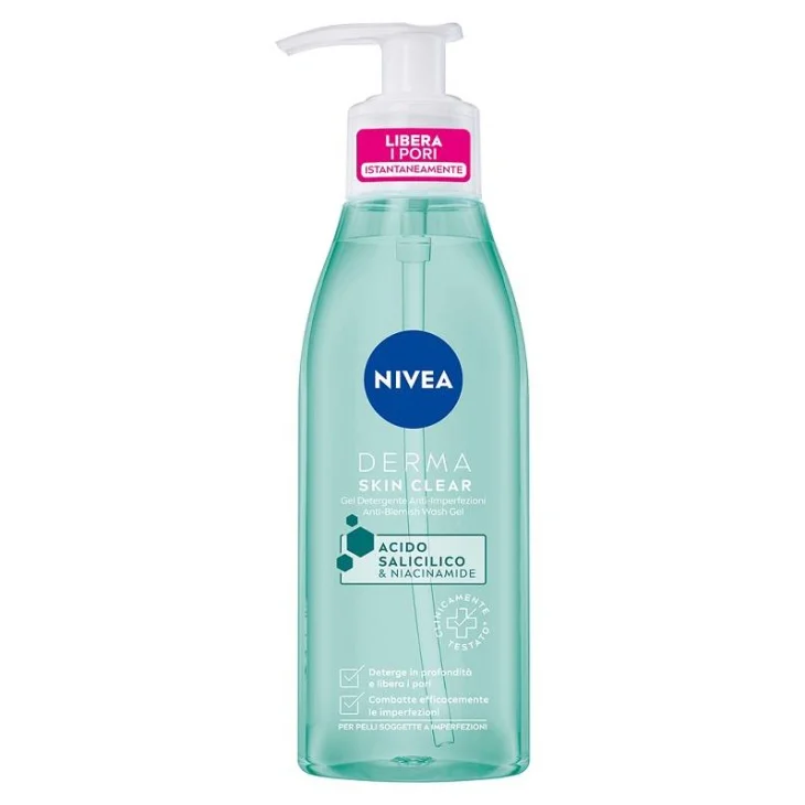 Nivea Derma Skin Clear Gel detergente anti imperfezioni 150 ml