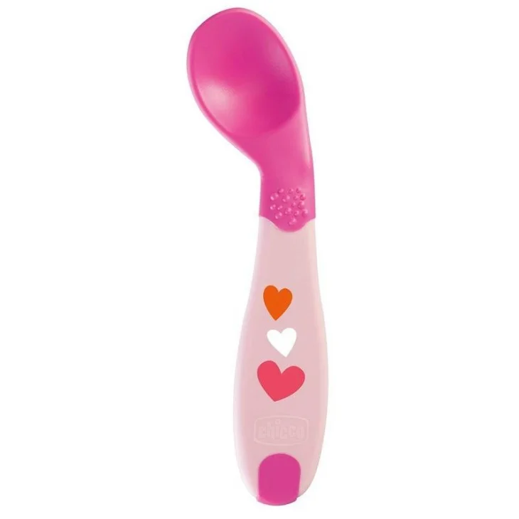 Chicco Primo Cucchiaio Angolato 8m+ Rosa 1 pezzo